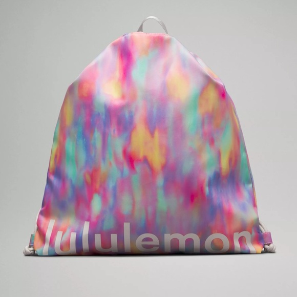 Lululemon Athletica Multicolor Backpack Lightweight Gym Sack 13l - Picture 1 of 6